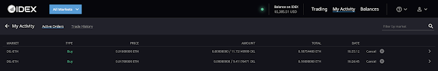 Cara Melihat dan Membatalkan Order di IDEX