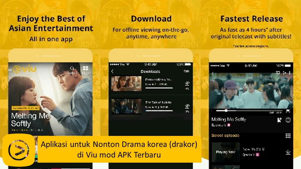 Aplikasi untuk Nonton Drama korea (drakor) di Viu mod APK Terbaru