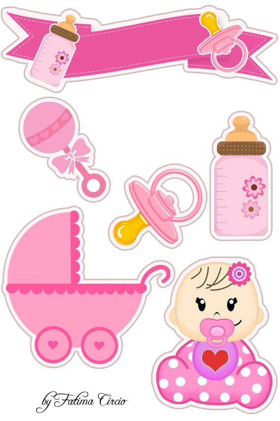 Cute Baby Girl Free Printable Cake Toppers Oh My Baby  Cute Baby Girl Free Printable Cake Toppers Oh My Baby