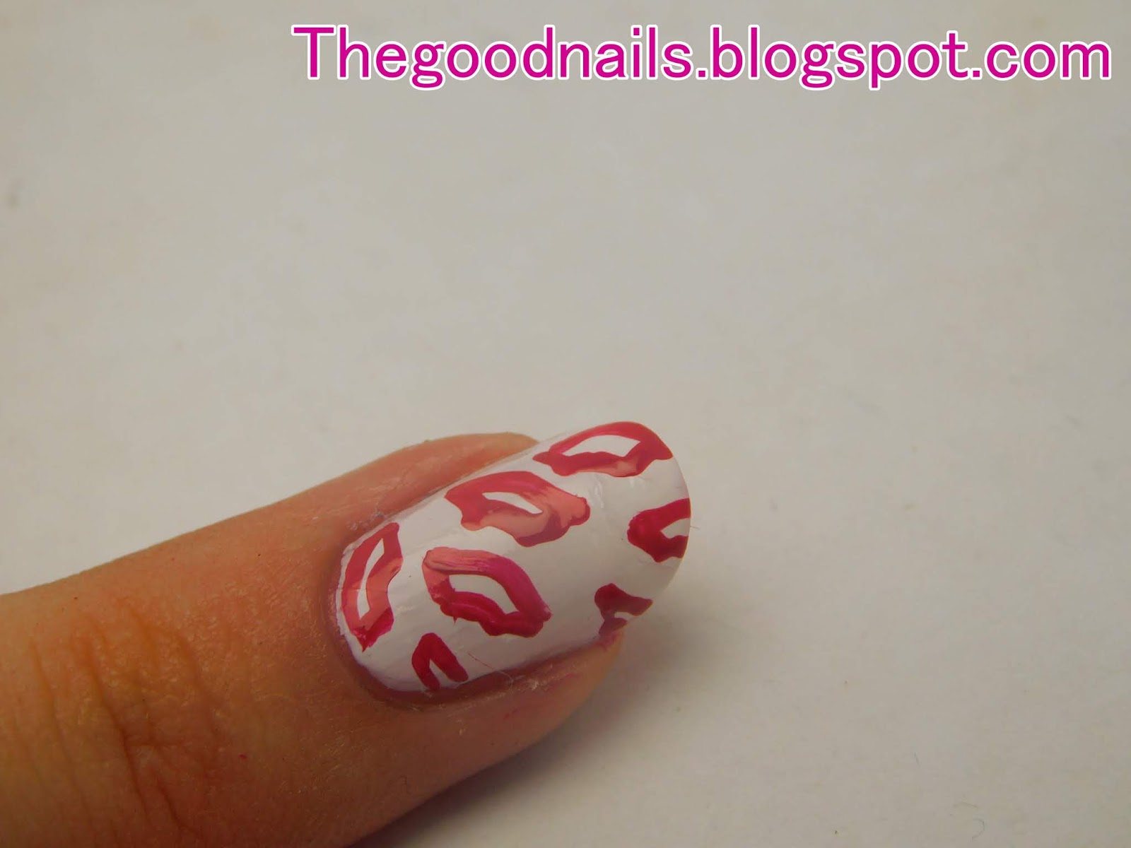 Valentines Day Red Lips Nail Art Tutorial