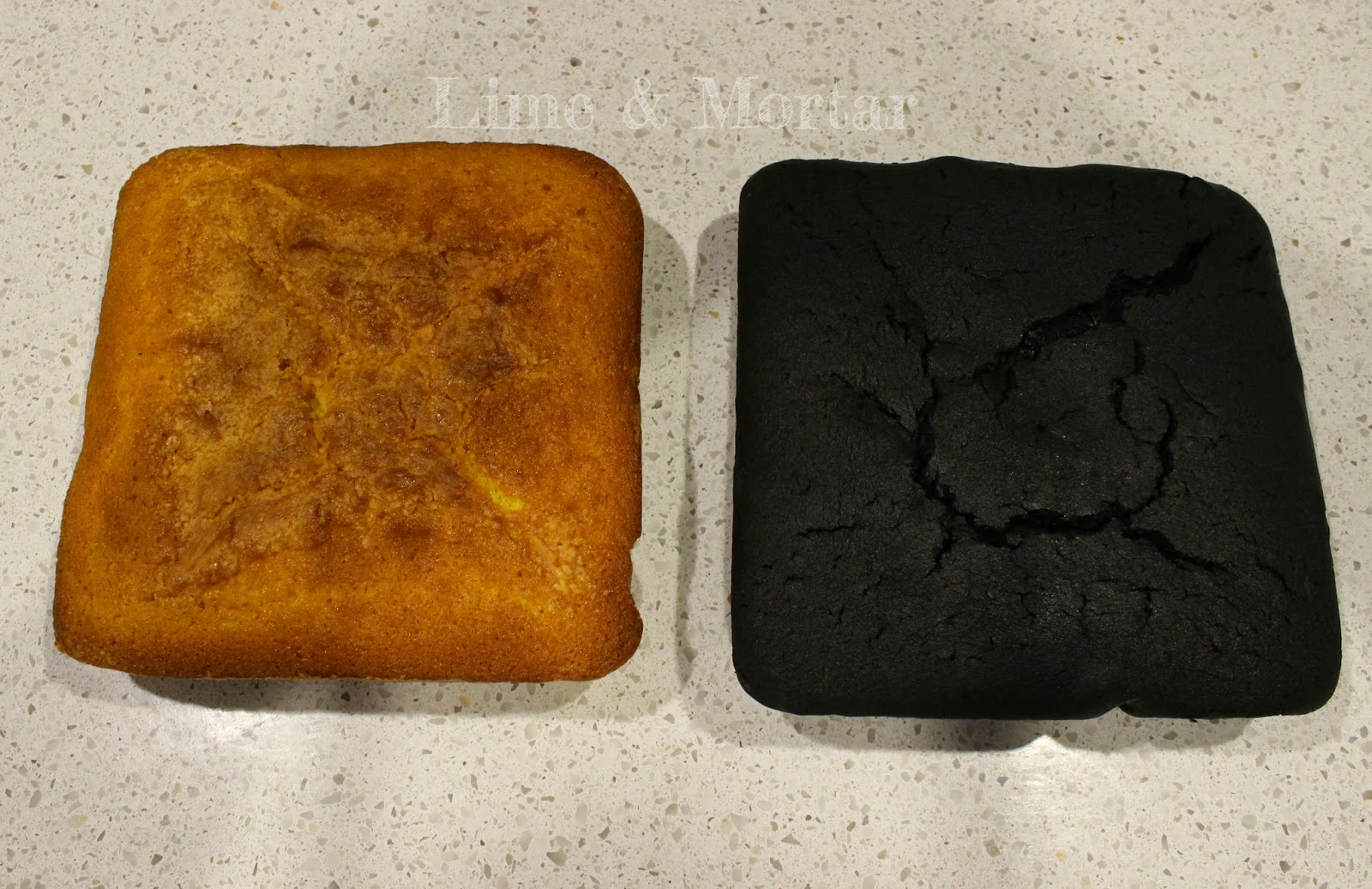 Lime & Mortar Caution Tape Cake Tutorial