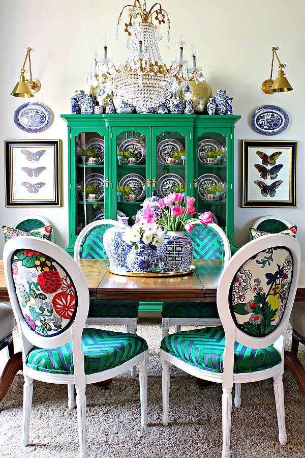 I Painted My China Cabinet Green Makeover Dimples And Tangles Green China Cabinet Makeover, Should I Paint My China Cabinet