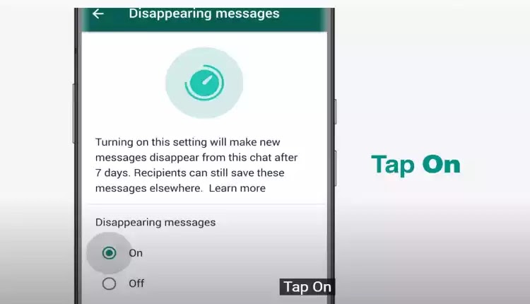 في تطبيق WhatsApp كيفية استخدام ميزة الرسائل المحذوفة ذاتيًا
