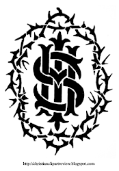 chrismon crown thorns clip ihs symbol christian christ patterns read