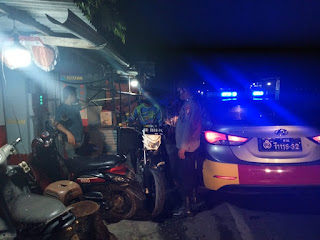 Cegah Gangguan Kamtibmas, Sat. Sabhara Polres Pangkep Patroli Malam