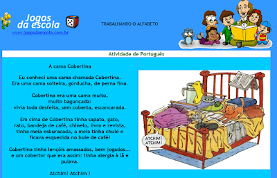 http://www.jogosdaescola.com.br/play/atividades/atividades_portugues/cama_cobertina.html