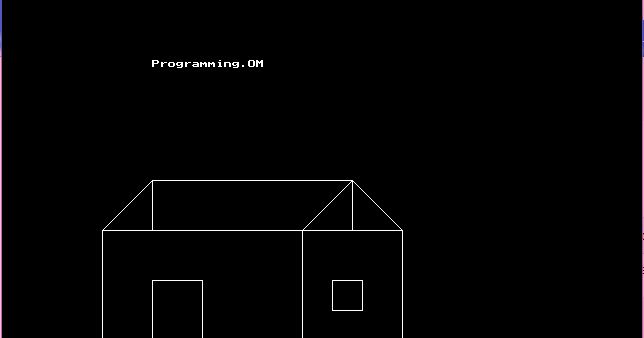 Program in C to create house using Graphics