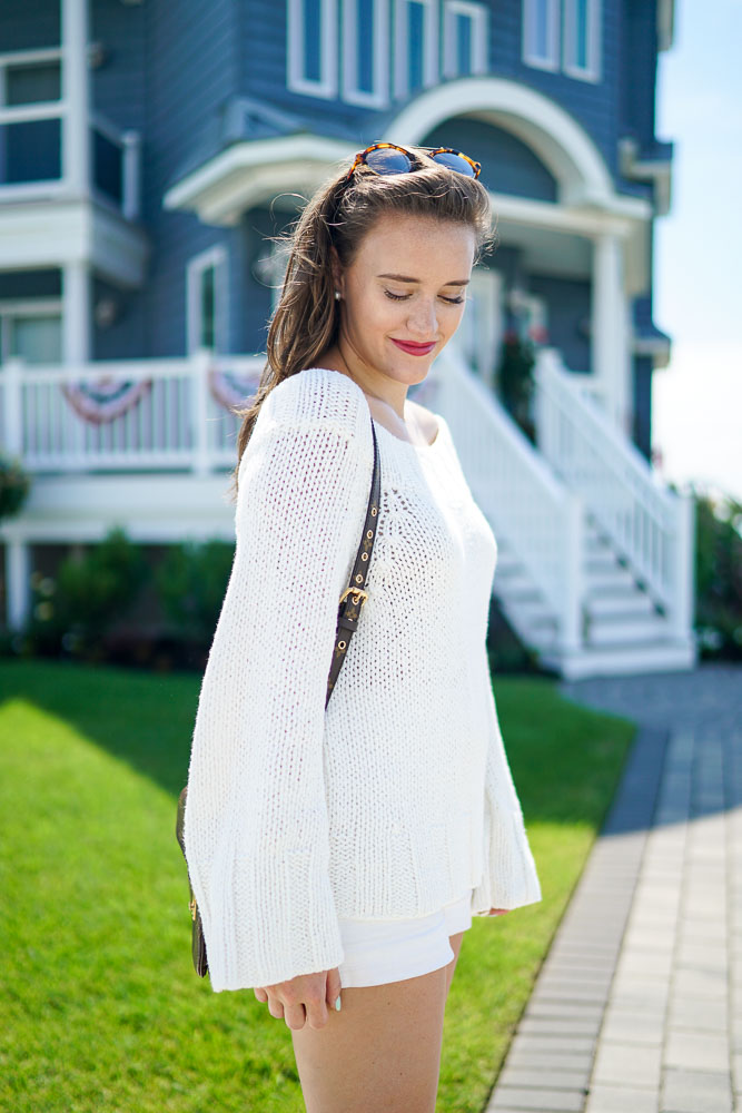 Off the Shoulder Sweater, Summer Sweaters, White Sweaters, Nantucket, Sweaters for the beach. Beach, Summer Looks, Preppy Outfits, New England Style, Free People