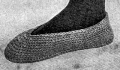 boys to mens slipper crochet patterns free
