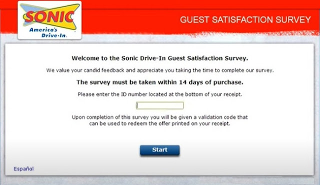 www.talktosonic.com survey code