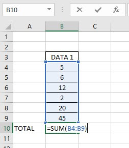 penjumlahan banyak data di ms excel penjumlahan banyak data di ms excel