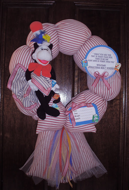 80. custom "Dr. Seuss" baby wreath