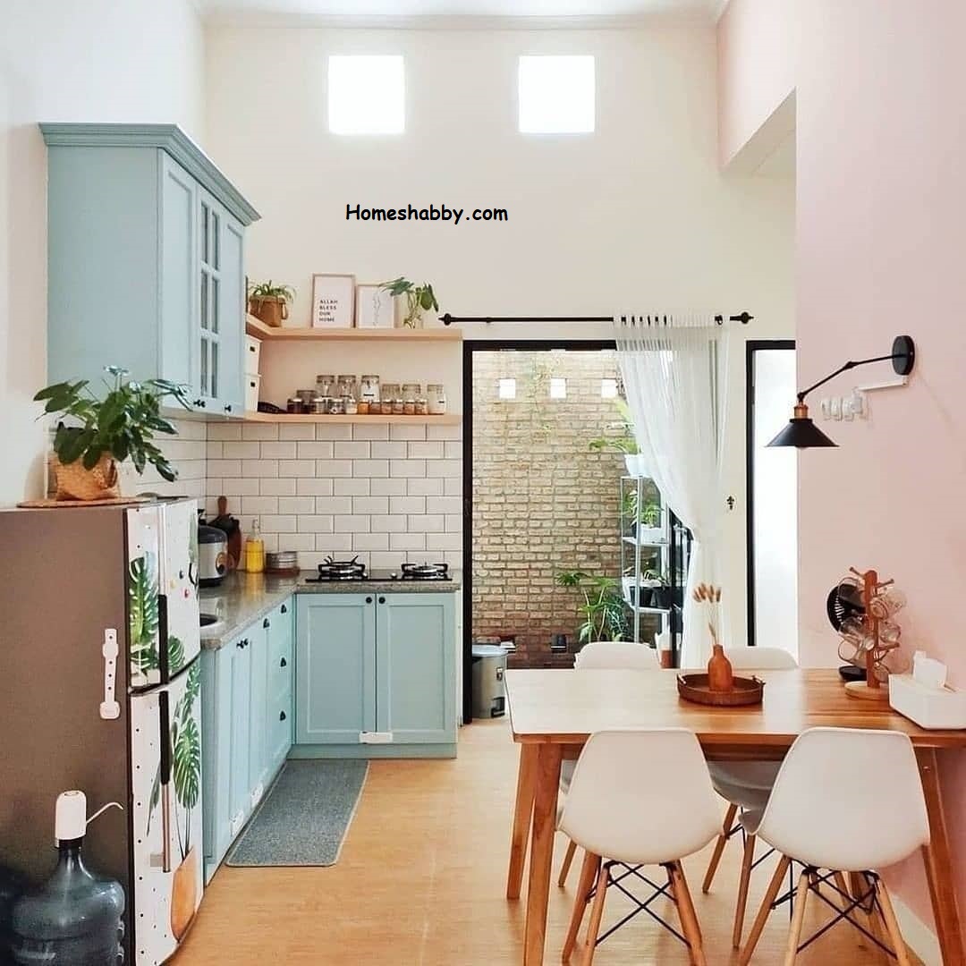 Desain Dapur Minimalis Warna Cream, Terasa Lebih Hangat dan Luas