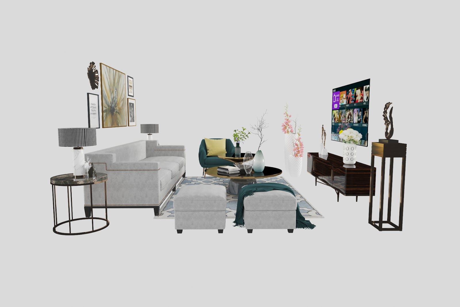 templates 3D: Living room