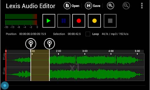 Aplikasi Edit Lagu Android Lexis Audio Editor
