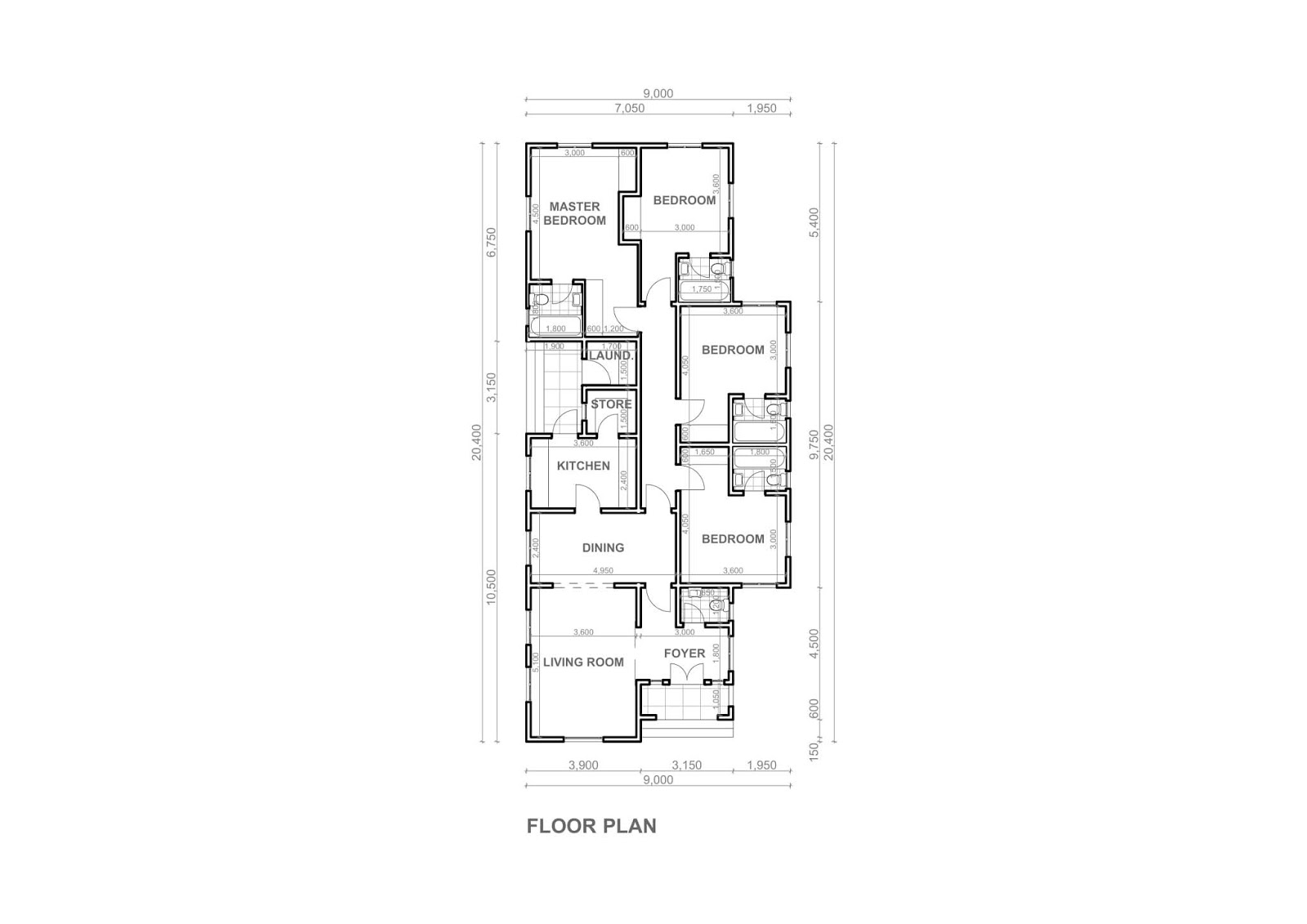 BUILDING A FOUR BEDROOM BUNGALOW IN NIGERIA FLOOR PLANS