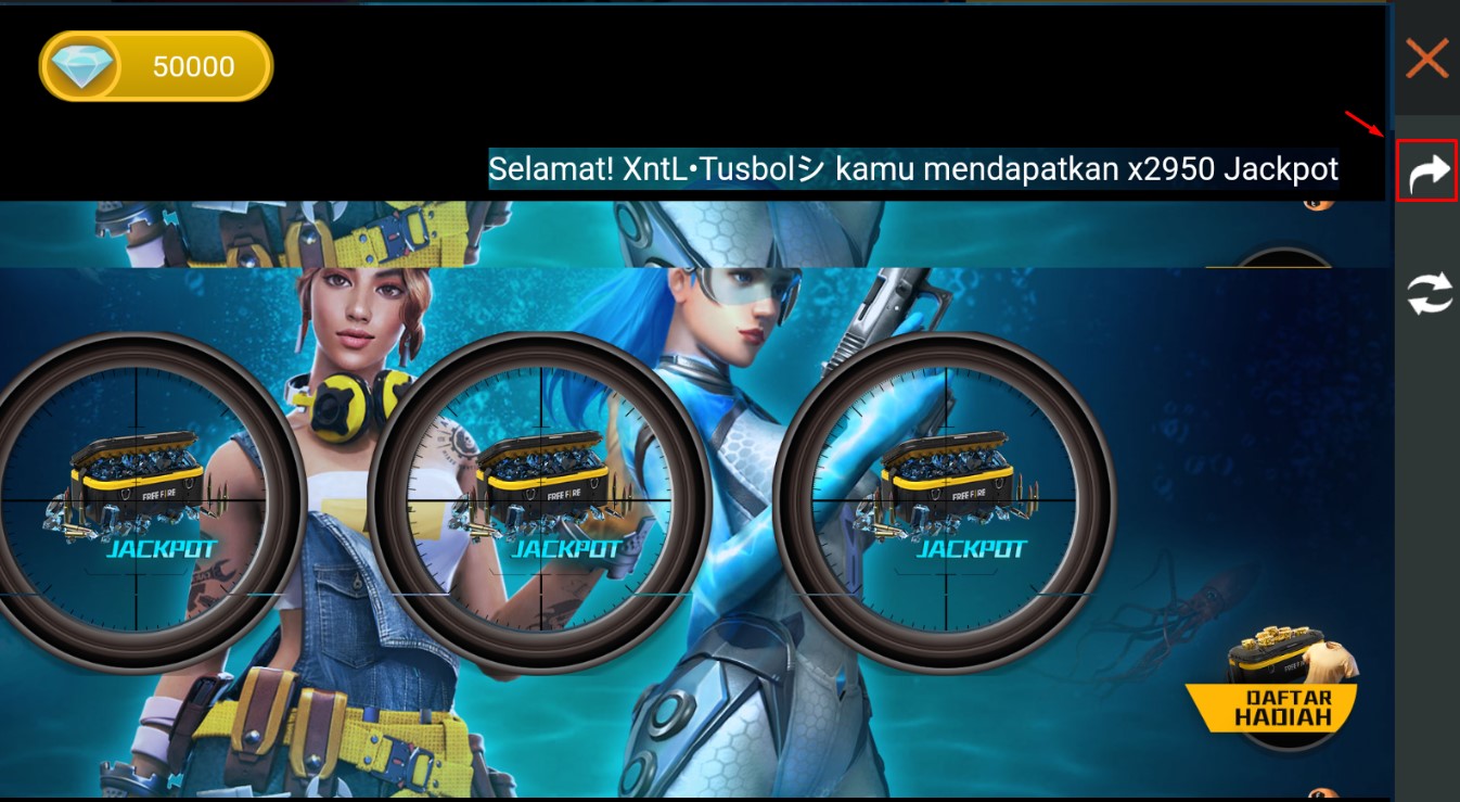 Buka Website Event Festival Diamond Free Fire Melalui Broswer