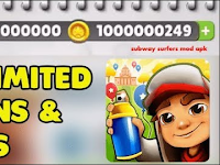 Download Game Subway Surfers Mod New Version 3.13.0 Unlimited Coins Best Graphics for android