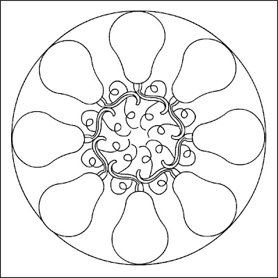 Nicole's Free Coloring Pages: Little Pumpkins Mandala * Coloring page
