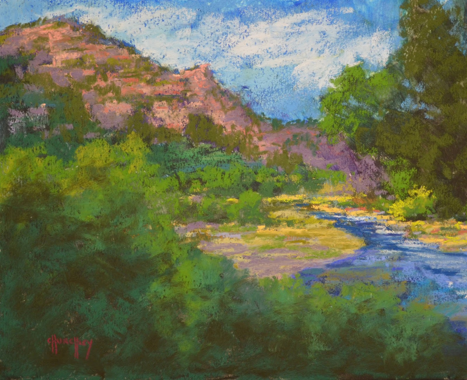 Pastel Artists International Crystal River Original Pastel Colorado pastel-artists-international-crystal-river-original-pastel-colorado
