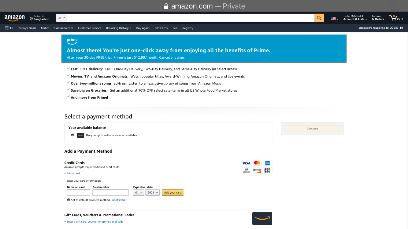 How to get Amazon Prime for free