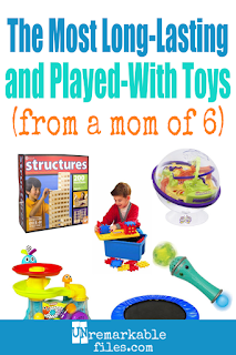 Don’t you hate when new toys are quickly forgotten and your kids never play with them anymore? Me, too! This guide is full of classic, tough, long-lasting toys kids will play with for years and years – and then they’ll get handed down to their siblings. Great for families with multiple kids, kids of all ages, and parents buying toys on a budget who are looking for the best value. #toys #giftideasforkids