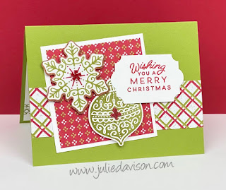 Free Mini Stamp-a-Stack Online Class: Stampin' Up! Gingerbread & Peppermint Christmas Cards ~ www.juliedavison.com #stampinup