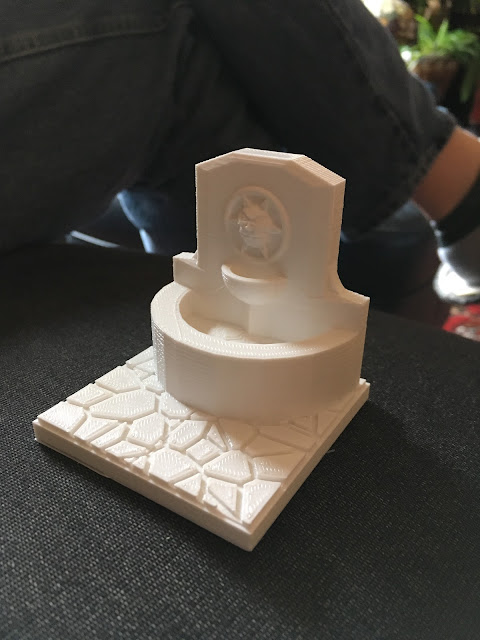 3D Printed fountain for Dept 56 Dickens Village