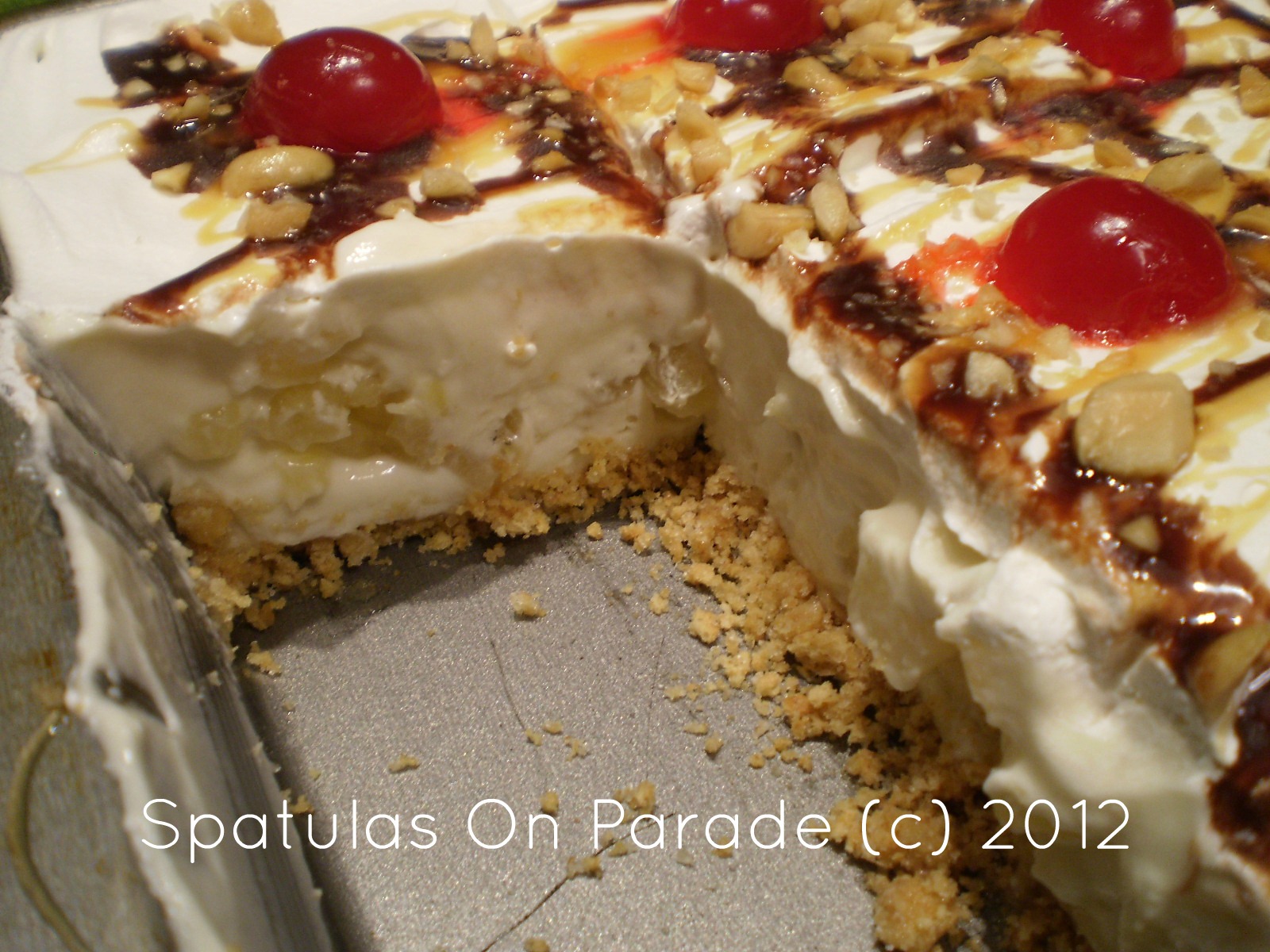 Spatulas On Parade Banana Split Cake