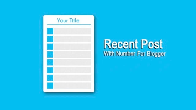 Cara Mudah Membuat Recent Post Responsive di Blog