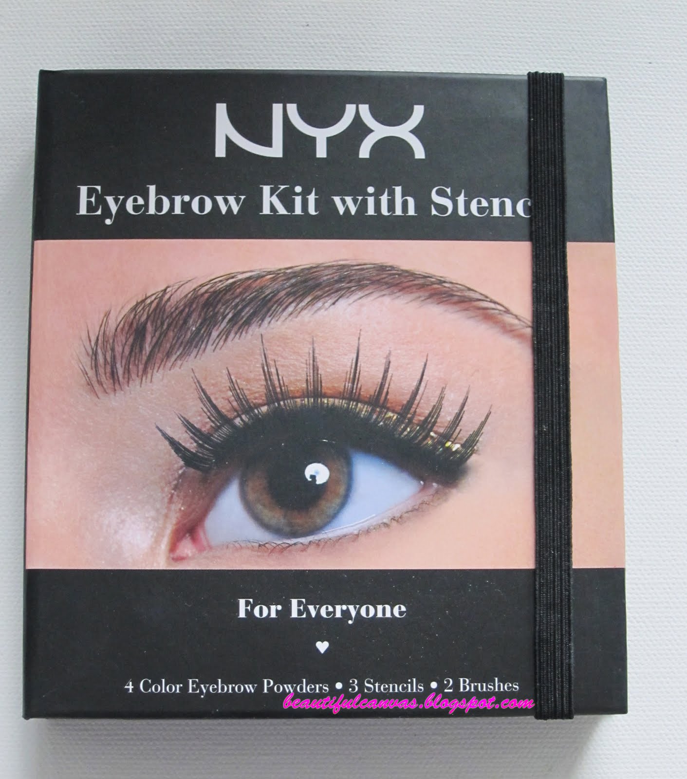 BEAUTIFUL CANVAS NYX Eye Brow Kit with Stencil Review and Swatches