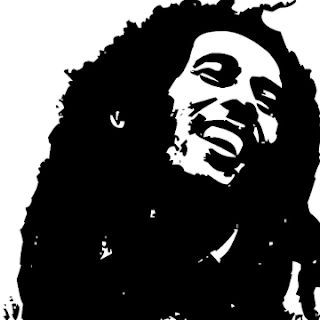 black and white bob marley profile pic