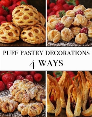 Puff Pastry Decorations 4 Ways Most Repinned Recipes