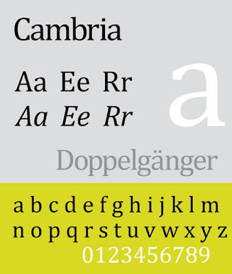 Cambria CV font