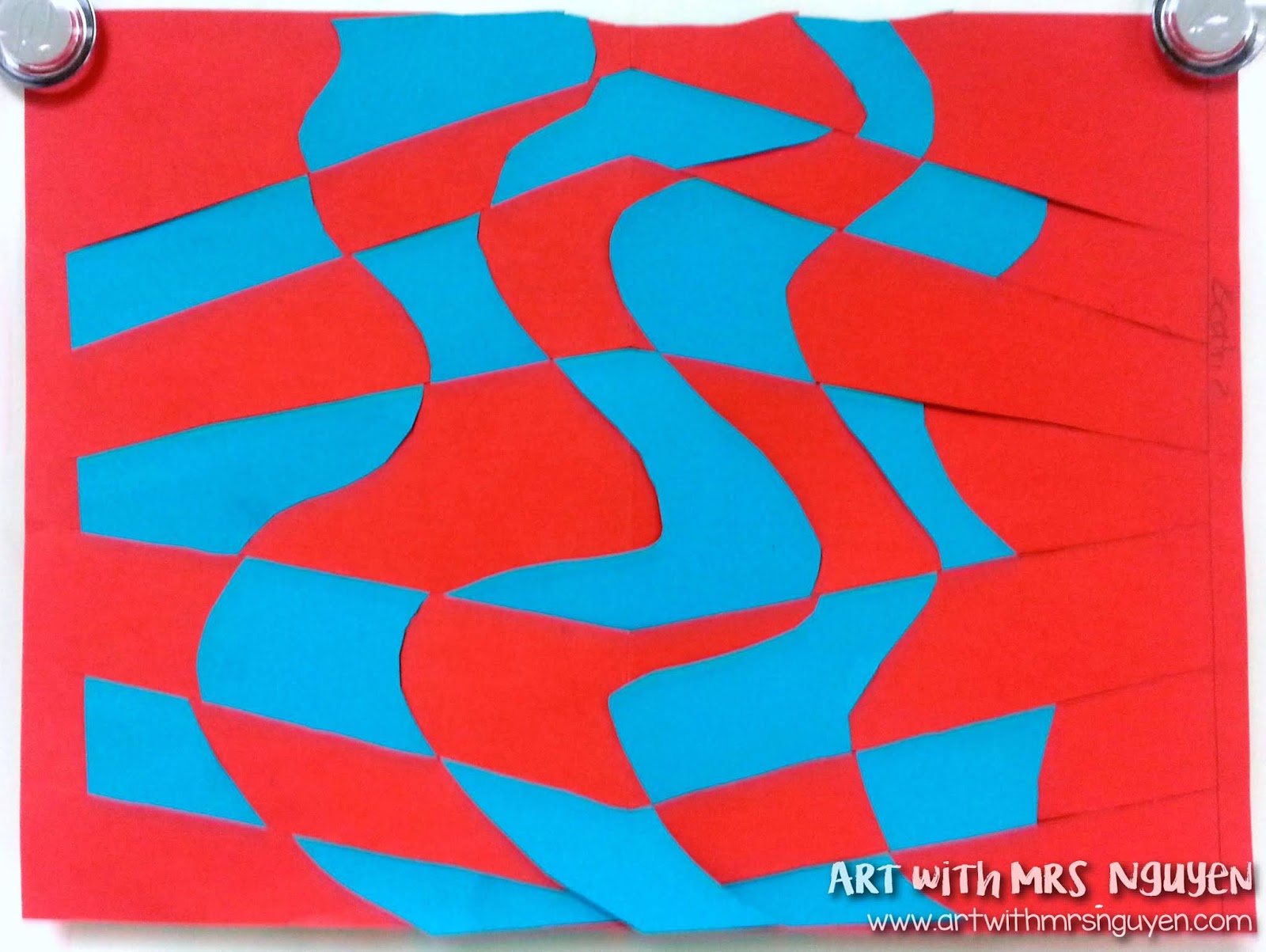 Op Art Paper Weaving (3rd and 5th) Art with Mrs. Nguyen