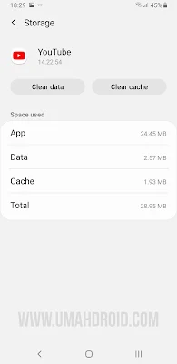 Cara Clear Data YouTube di HP Android