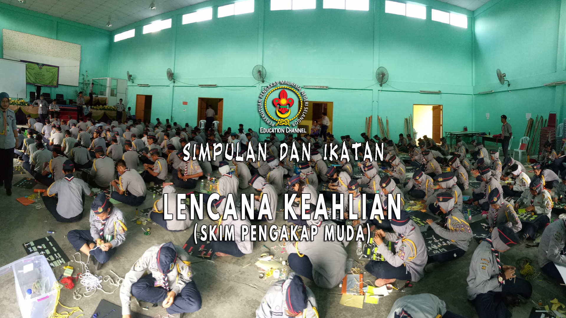 Untuk ikatan digunakan bunga geti Simpulan Buku