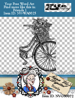 Bicycle Digital Stamp
