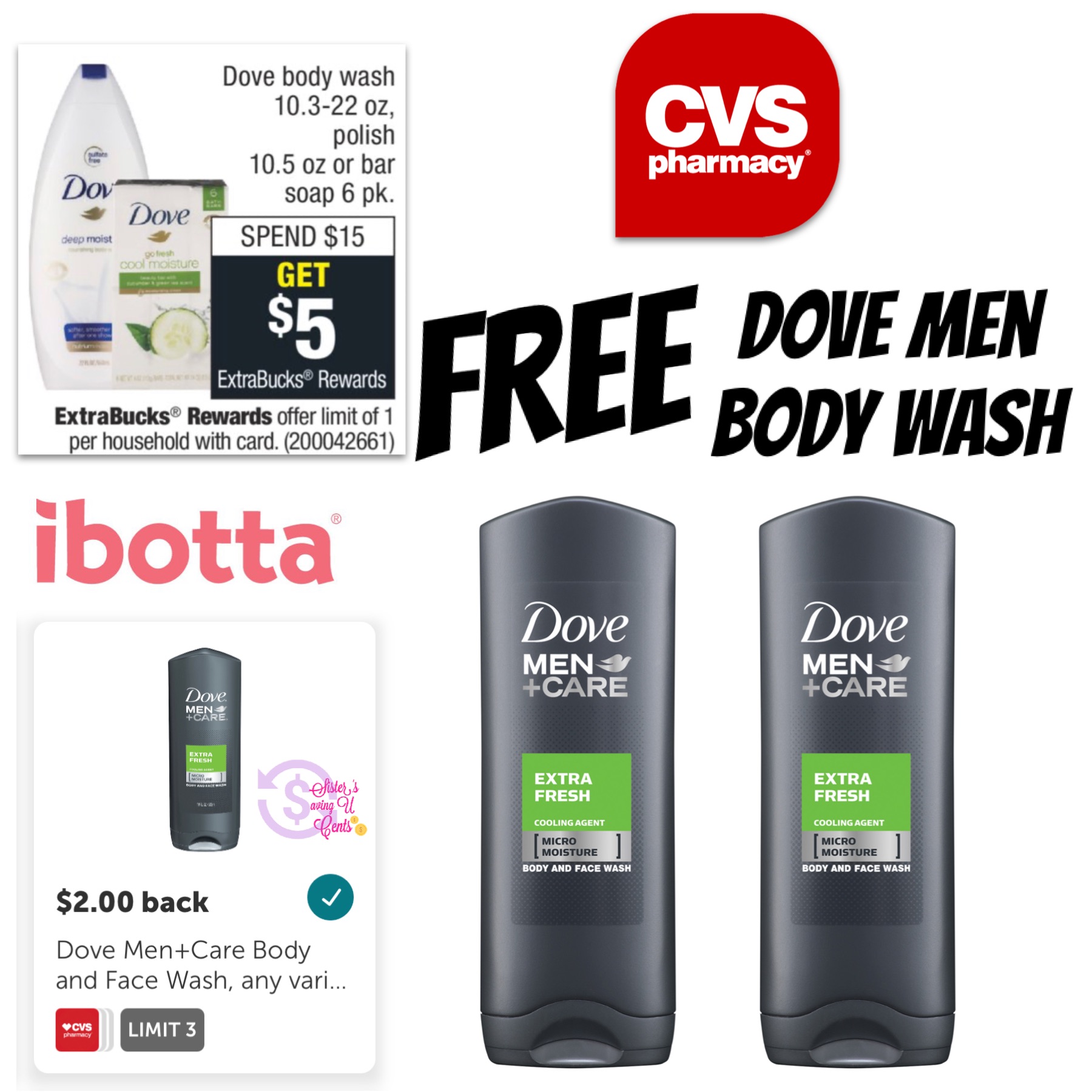 FREE Dove Mens Body Wash at CVS