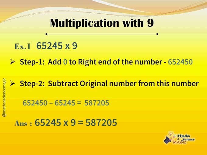 Maths Shortcut Trick: Easy Multiplication of 9 with any number