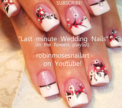 nail designs wedding nails french flower robin diamond moses 3d pretty complete special diy playlists