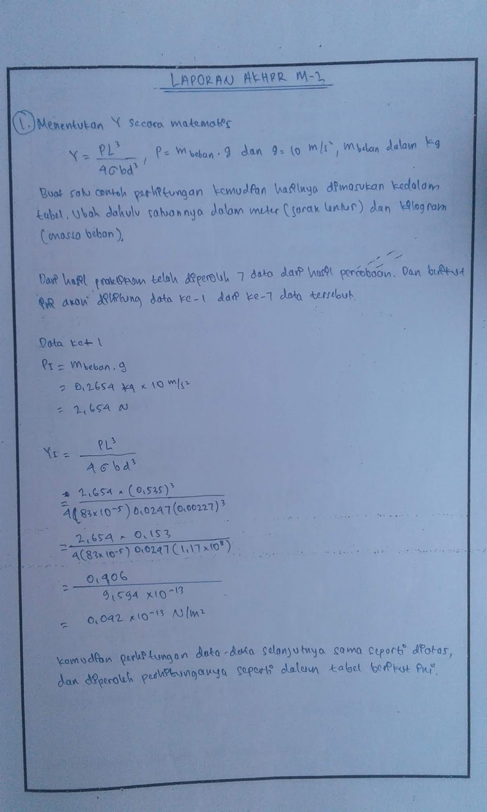 Contoh Pendahuluan Laporan Praktikum Fisika - Seputar Laporan