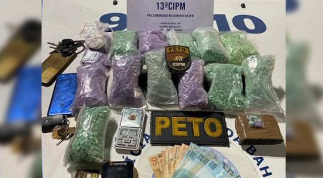 Salvador: Dupla é presa com 12,5 mil comprimidos de ecstasy; droga seria vendida no carnaval 