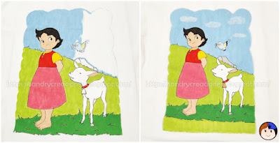 Customizar camiseta pintura textil paso 4.2