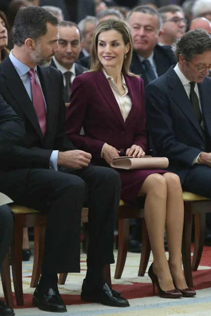 Spanish Royals attends the ceremony of Fine Arts Golden Medals