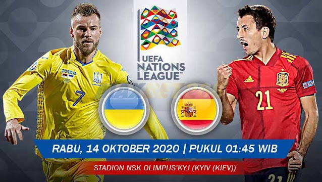Prediksi Ukraina Vs Spanyol, Rabu 14 Oktober 2020 Pukul 01.45 WIB @ Mola TV