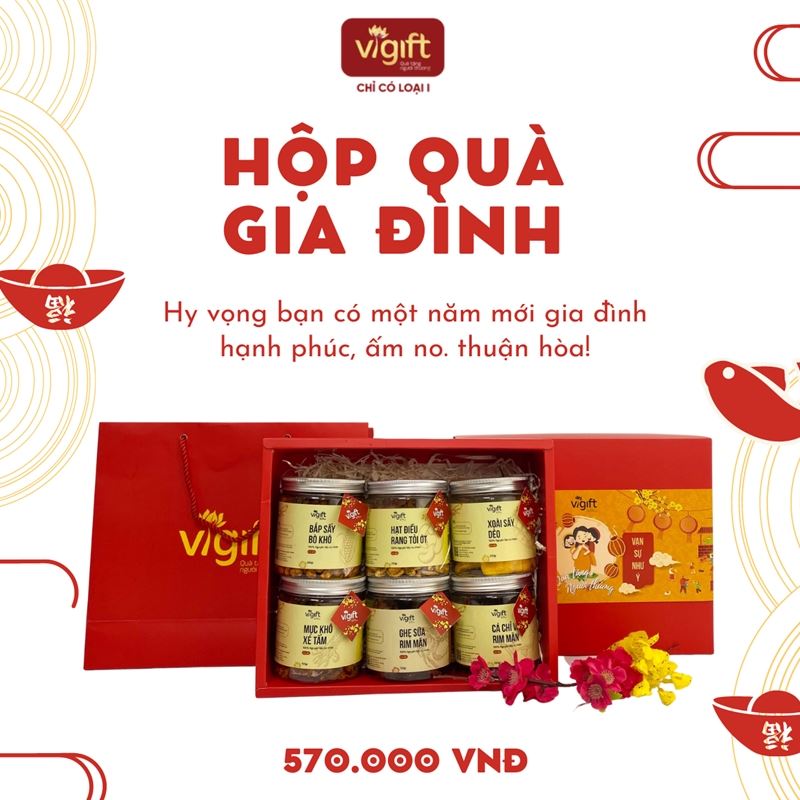 [Hỗn Hợp] ViGift Hộp Quà ViGift 6 Gia Đình.