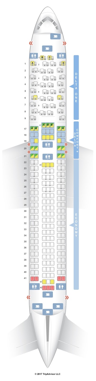 Delta Boeing 737 300 Seating Chart