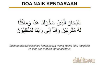 Doa Naik Kendaraan Arab dan Latin Sesuai Sunnah - Abiabiz