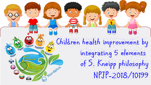 Children health improvement by integrating 5 elements of s. kneipp